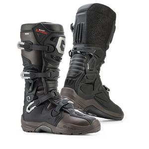 Bottes moto Eleveit X PRIVILEGE WP ENDURO noir-marron