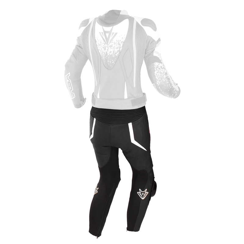 Pantalon de moto RSA GT2 noir-blanc-rose fluo pour femme soldes