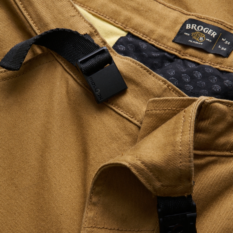 Jeans moto BROGER Alaska II marron clair