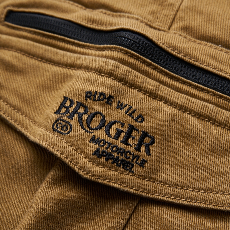 Jeans moto BROGER Alaska II marron clair