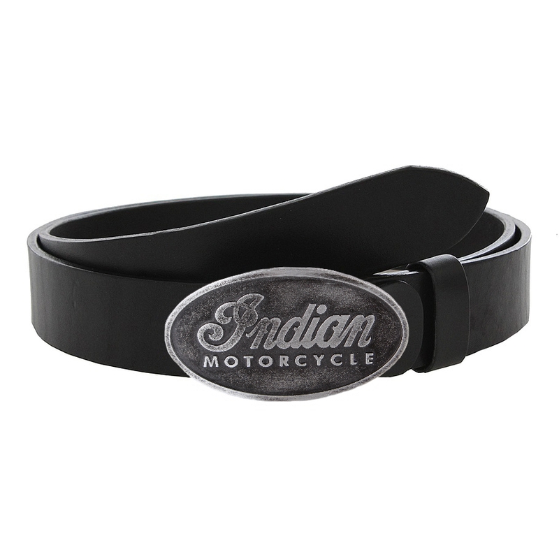 Ceinture moto en cuir avec boucle Indian motorcycle