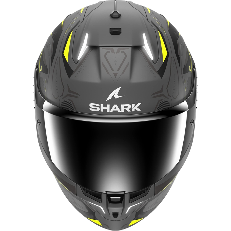 Integrální přilba na motorku SHARK Skwal i3 Linik šedo-žlutá matná