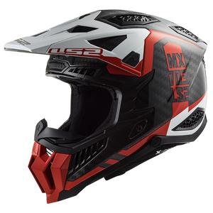Casque motocross LS2 MX703 C X-Force Victory noir-rouge-blanc