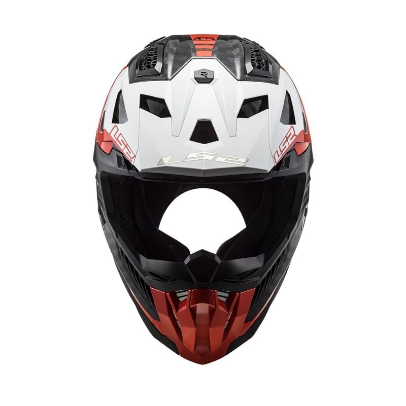 Casque motocross LS2 MX703 C X-Force Victory noir-rouge-blanc