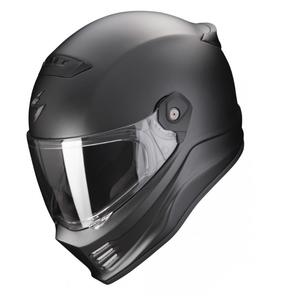 Casque moto SCORPION COVERT FX noir nacré mat