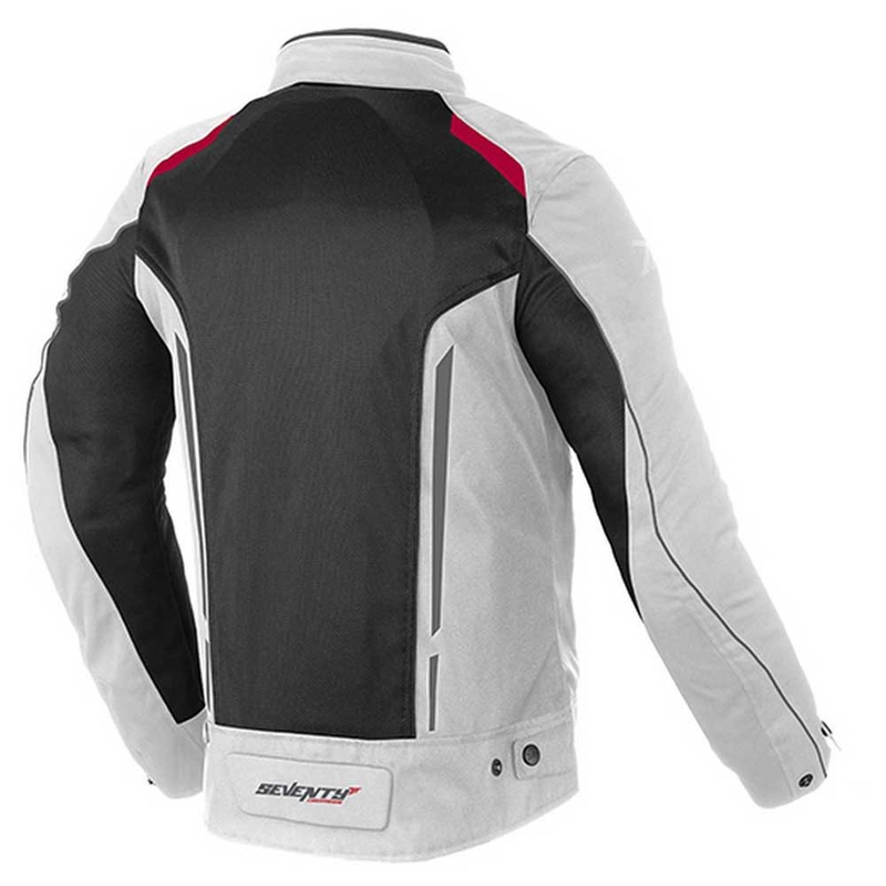 Veste moto SEVENTY DEGREES SD-JT32 noir-gris-rouge