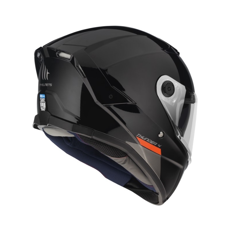 Casque intégral de moto MT FF118SV Thunder 4 SV noir brillant