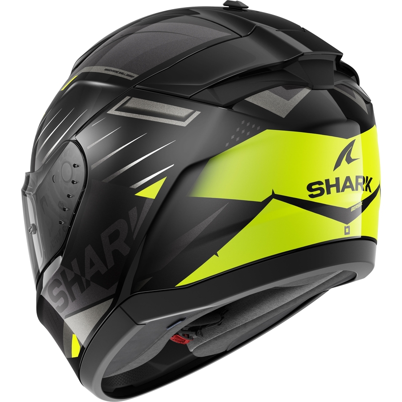 Casque moto intégral SHARK RIDILL 2 BERSEK noir-gris-jaune fluo
