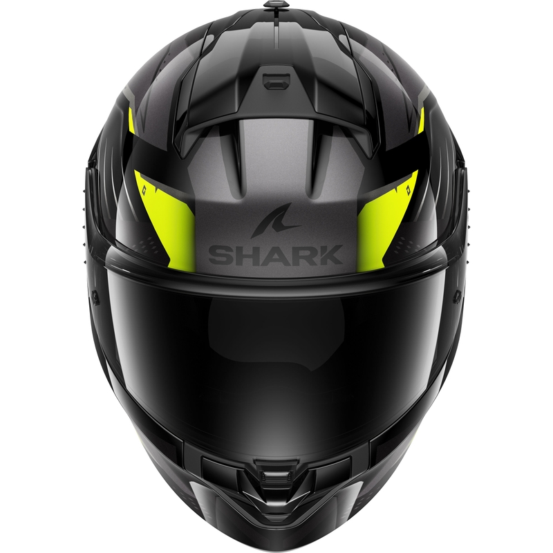 Casque moto intégral SHARK RIDILL 2 BERSEK noir-gris-jaune fluo