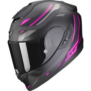 Casque moto intégral Scorpion EXO-1400 EVO Carbon Air Kydra noir-rose