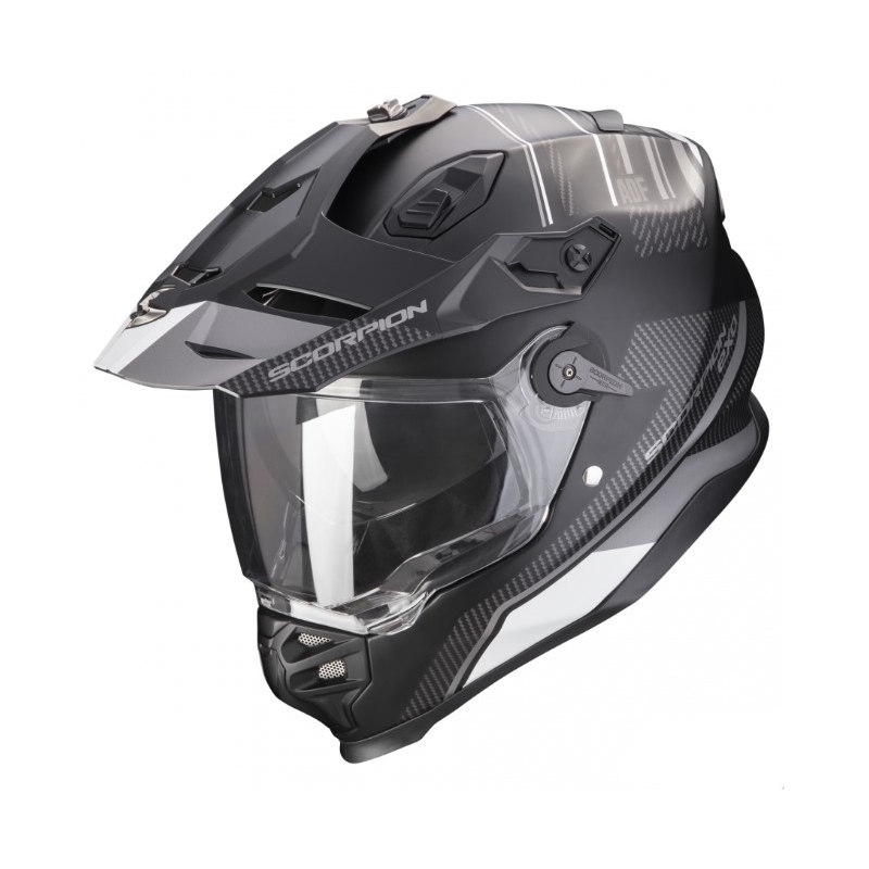 Casque moto Enduro SCORPION ADF-9000 AIR Desert noir-argent soldes