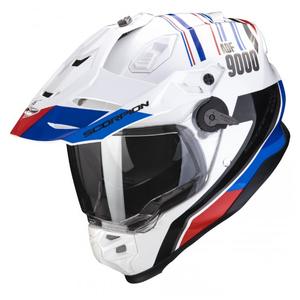 Casque moto enduro SCORPION ADF-9000 AIR Desert blanc-bleu-rouge