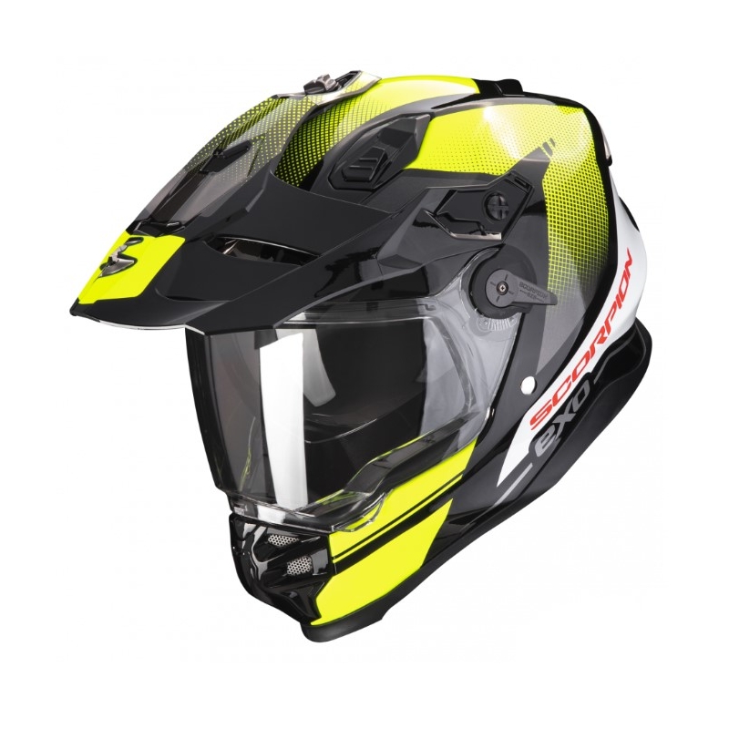 Casque moto enduro SCORPION ADF-9000 AIR Trail noir-jaune fluo