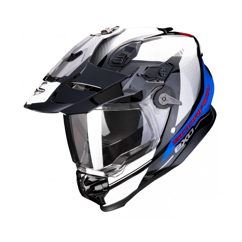 Casque moto enduro SCORPION ADF-9000 AIR Trail noir-bleu-blanc soldes