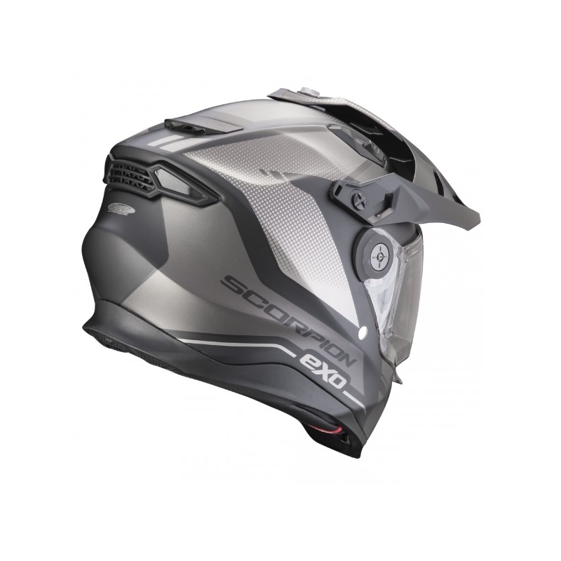 Casque moto enduro SCORPION ADF-9000 AIR Trail noir-argenté