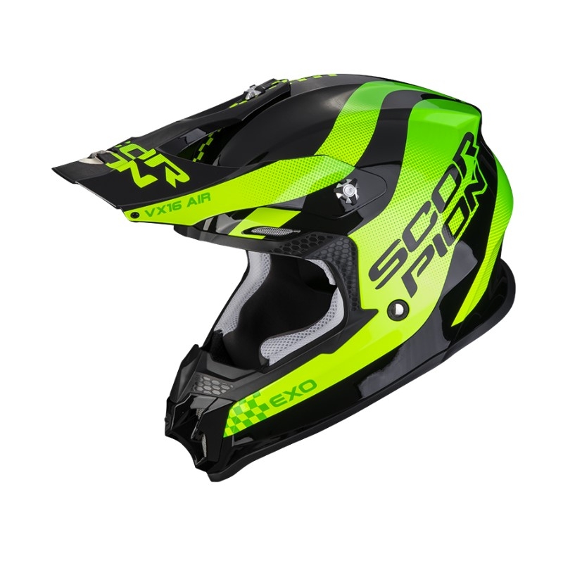 Casque de motocross Scorpion VX-16 EVO AIR SOUL noir-vert