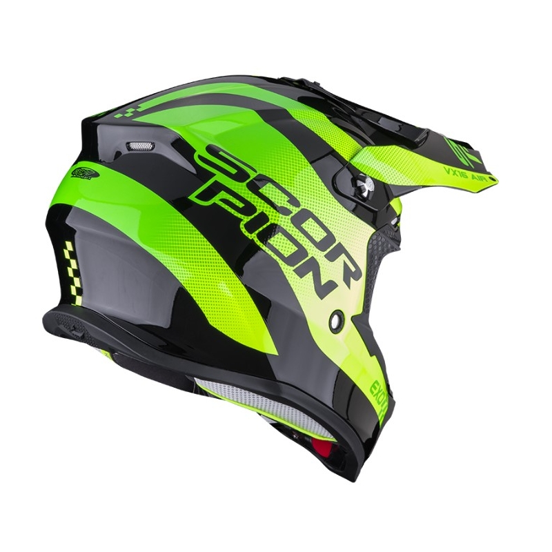 Casque de motocross Scorpion VX-16 EVO AIR SOUL noir-vert