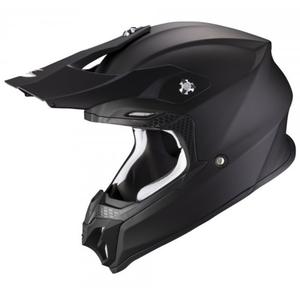 Casque de motocross Scorpion VX-16 EVO AIR Solid black matt