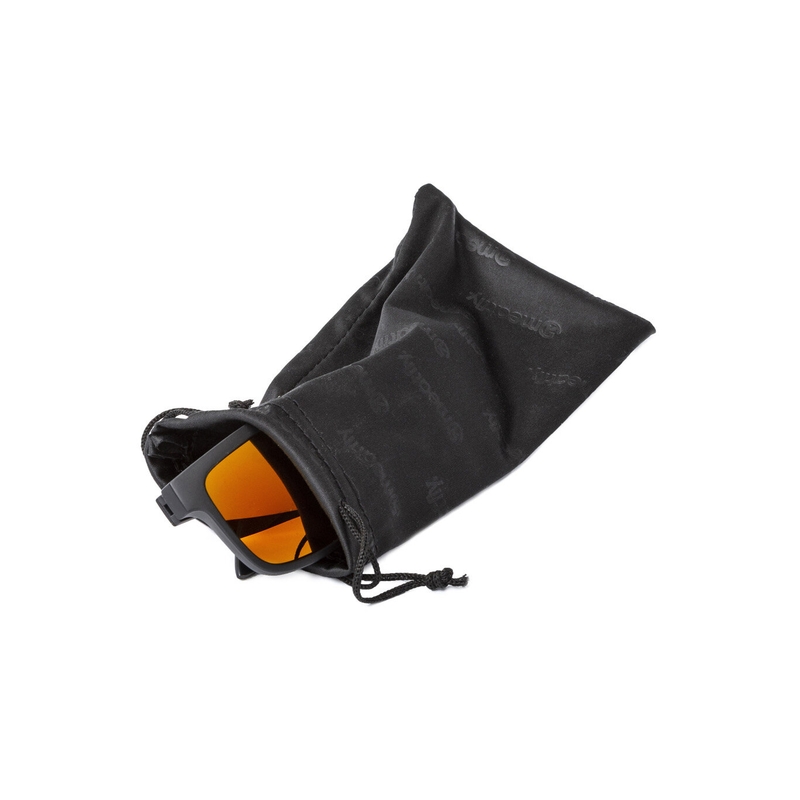 Lunettes de soleil Meatfly Memphis noir et orange