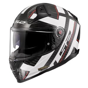 Casque moto intégral LS2 FF811 Vector II C Strong noir et blanc