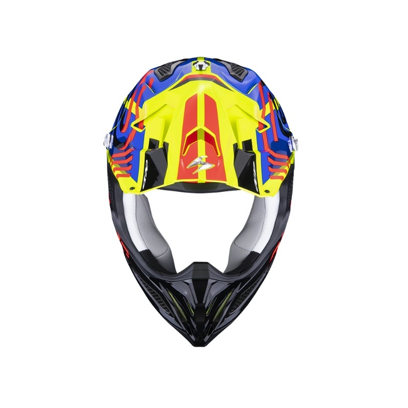 Casque de motocross Scorpion VX-22 Air Neox noir-rouge-bleu-jaune fluo