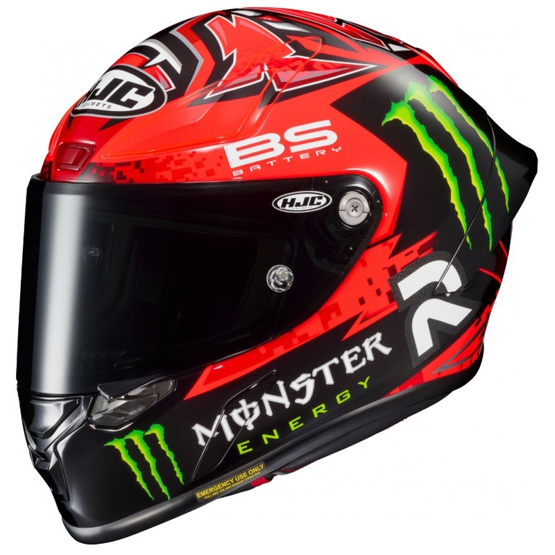 Casque moto intégral HJC RPHA 1 Quartararo Replica MC1 noir-rouge-vert