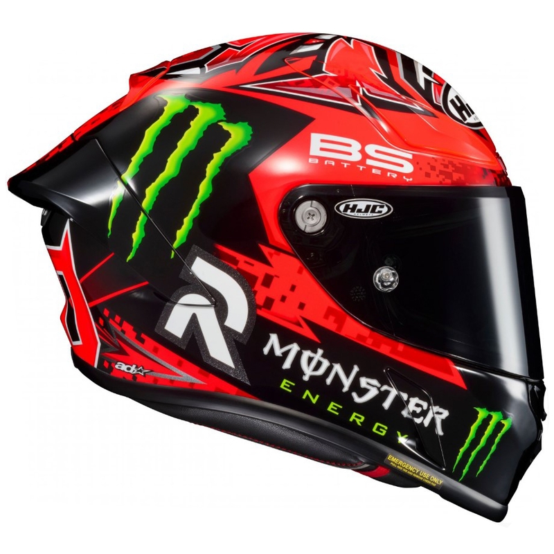 Casque moto intégral HJC RPHA 1 Quartararo Replica MC1 noir-rouge-vert