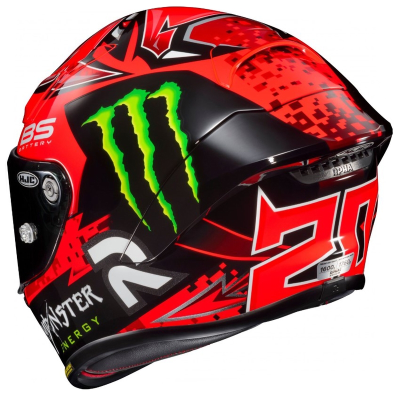 Casque moto intégral HJC RPHA 1 Quartararo Replica MC1 noir-rouge-vert