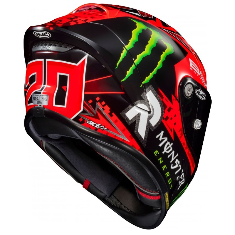 Casque moto intégral HJC RPHA 1 Quartararo Replica MC1 noir-rouge-vert