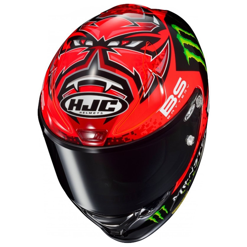 Casque moto intégral HJC RPHA 1 Quartararo Replica MC1 noir-rouge-vert