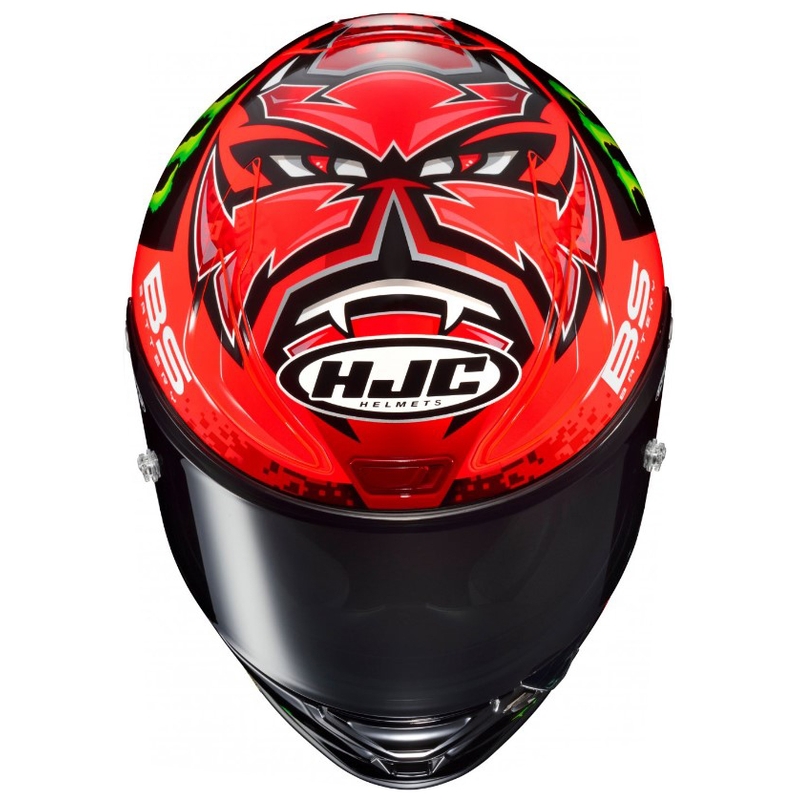 Casque moto intégral HJC RPHA 1 Quartararo Replica MC1 noir-rouge-vert
