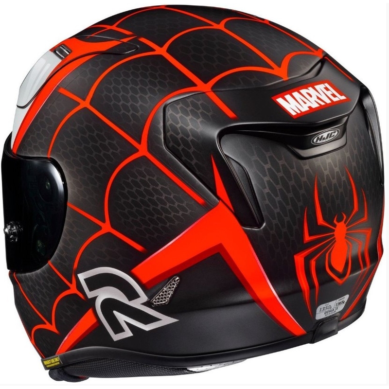 Casque moto intégral HJC RPHA 11 MILES MORALES MC1SF noir-blanc-rouge