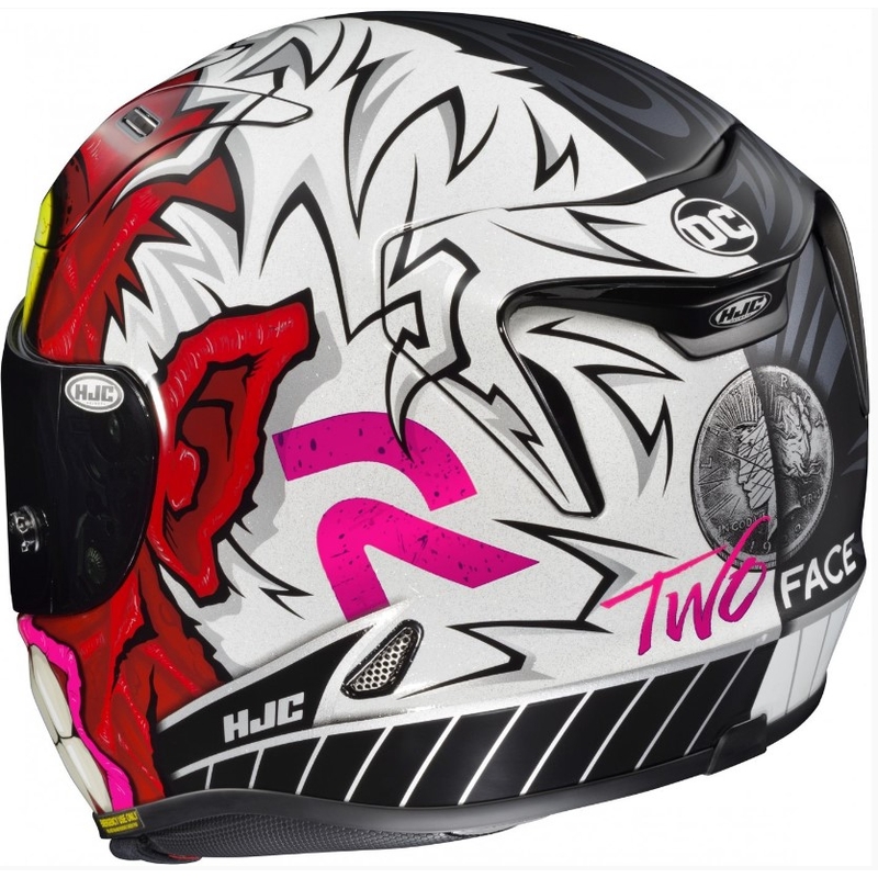 Casque moto intégral HJC RPHA 11 TWO FACE DC COMICS MC1SF multicolore
