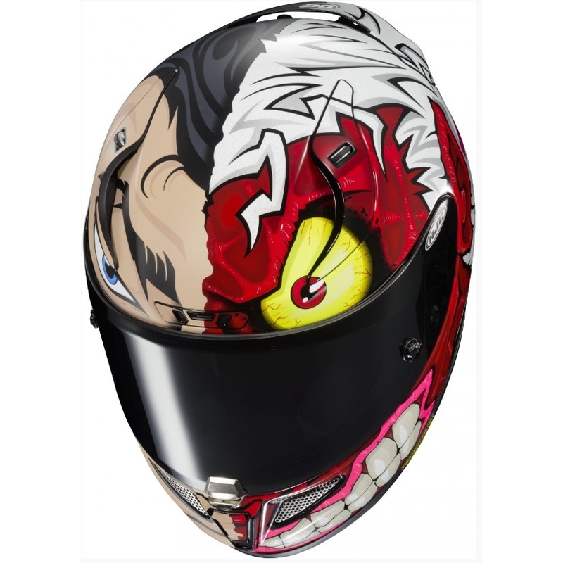 Casque moto intégral HJC RPHA 11 TWO FACE DC COMICS MC1SF multicolore