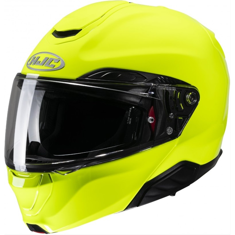 Casque moto modulable HJC RPHA 91 Solid vert fluo