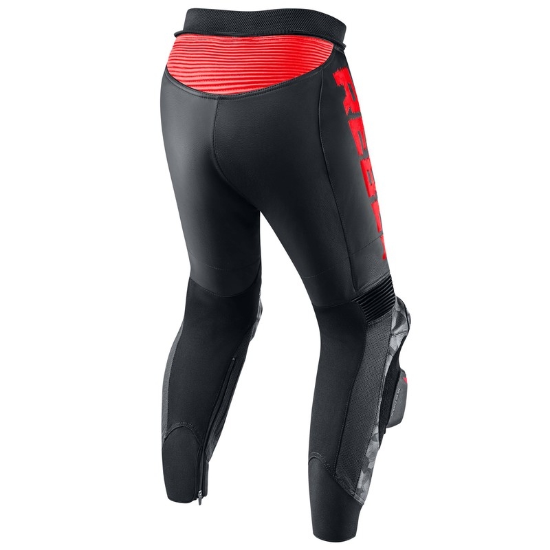 Pantalon de moto Rebelhorn Rebel Black-Fluo Red soldes