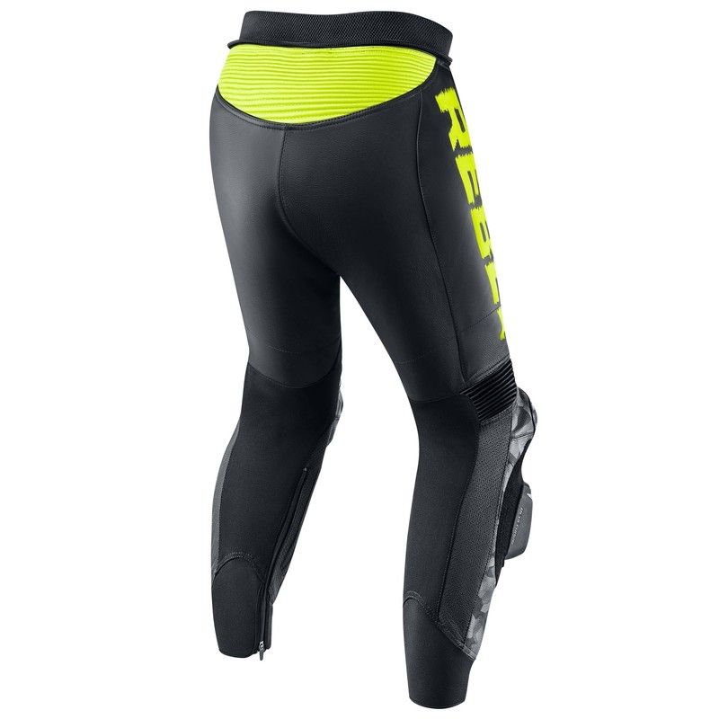 Pantalon de moto Rebelhorn Rebel noir-jaune fluo soldes
