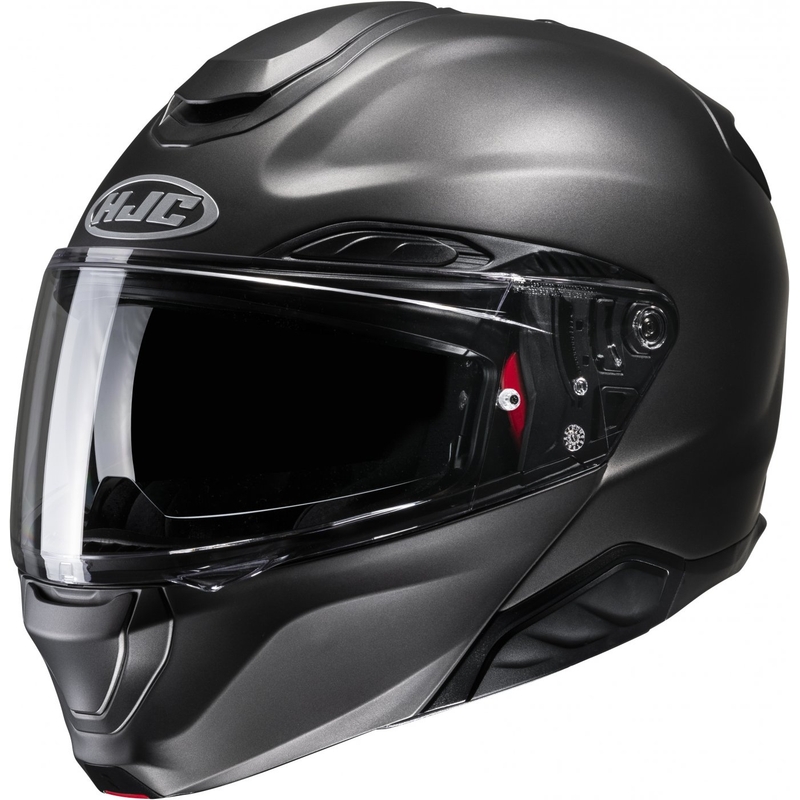 Casque moto modulable HJC RPHA 91 Solid semi-plat titane