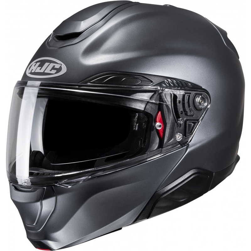 Casque moto modulable HJC RPHA 91 Solid semi-plat gris anthracite