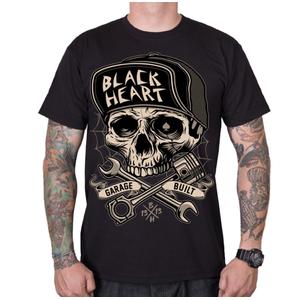 T-shirt Homme Noir Heart Garage Built
