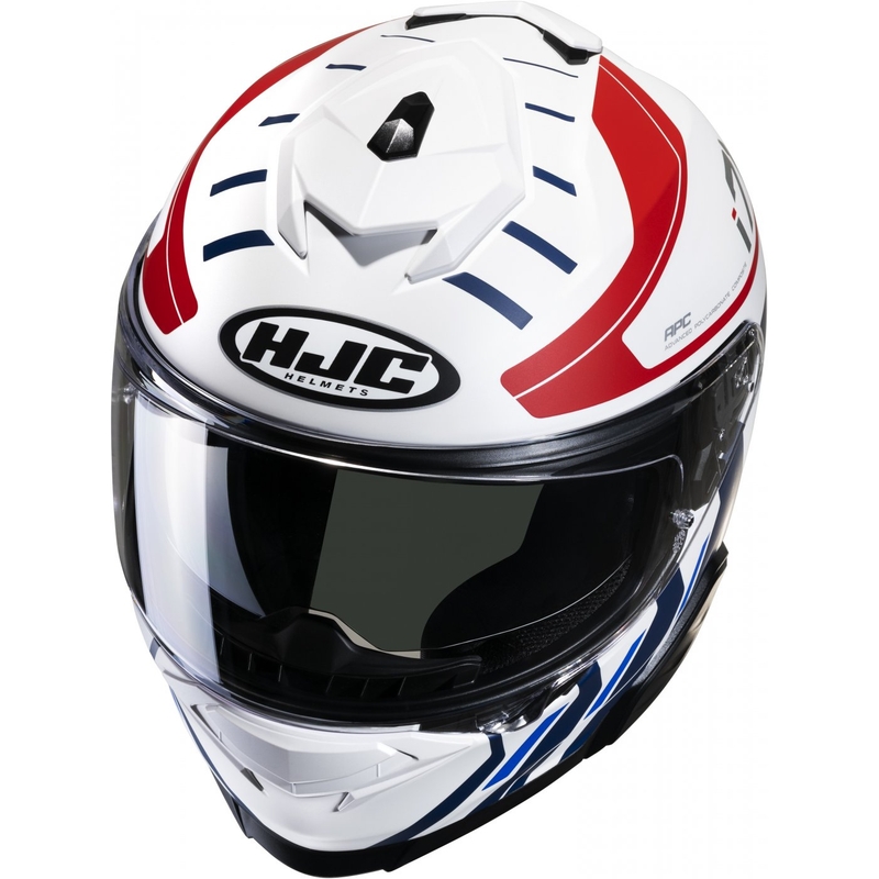 Casque moto intégral HJC i71 Simo MC21SF rouge-bleu-blanc