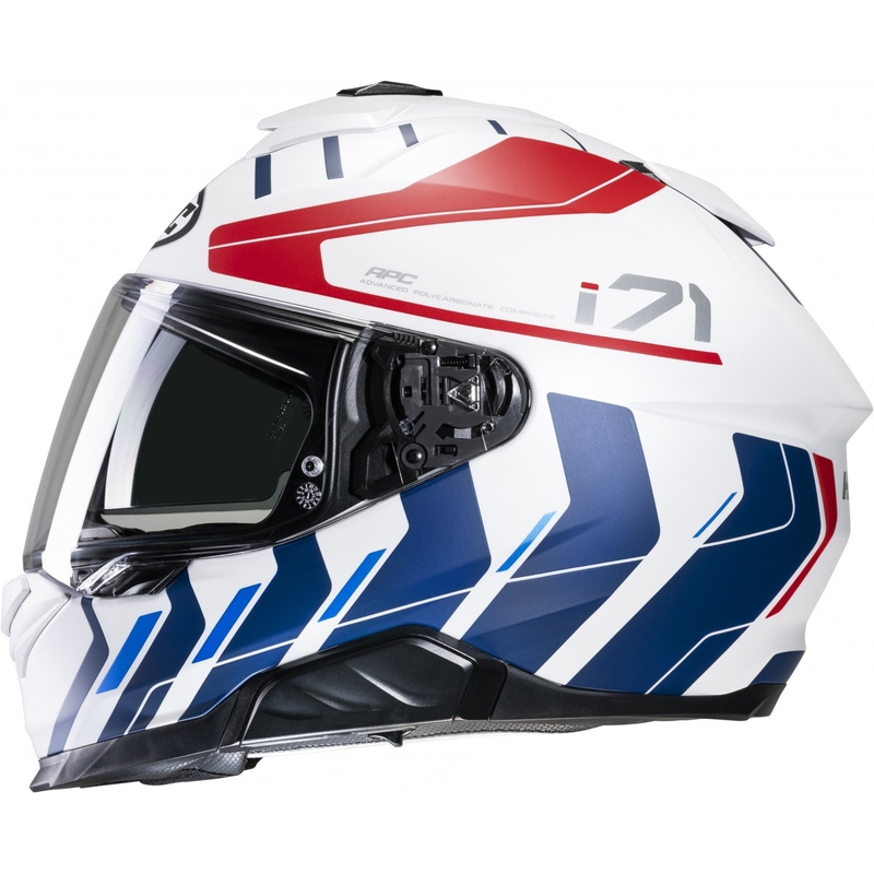 Casque moto intégral HJC i71 Simo MC21SF rouge-bleu-blanc