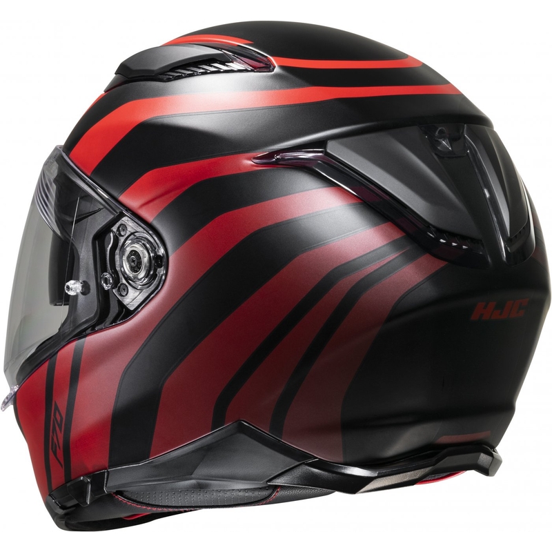 Casque moto intégral HJC F70 Galla MC1SF noir-rouge