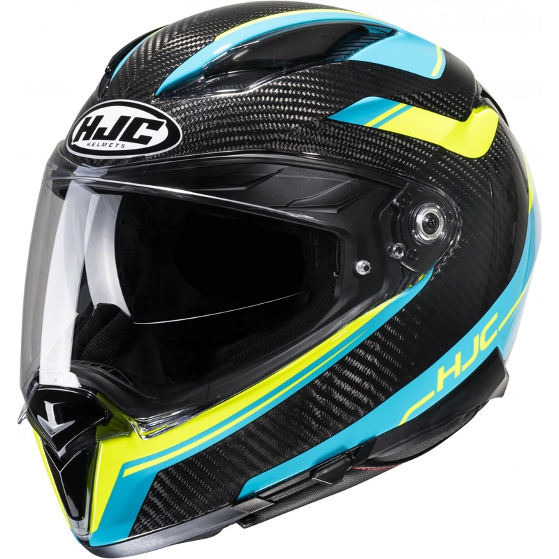 Integrální přilba na motorku HJC F70 Carbon Ubis MC34H černo-modro-žlutá