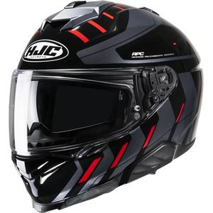 HJC i71 Simo MC1 noir-gris-rouge casque moto intégral
