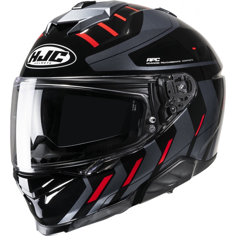 HJC i71 Simo MC1 noir-gris-rouge casque moto intégral