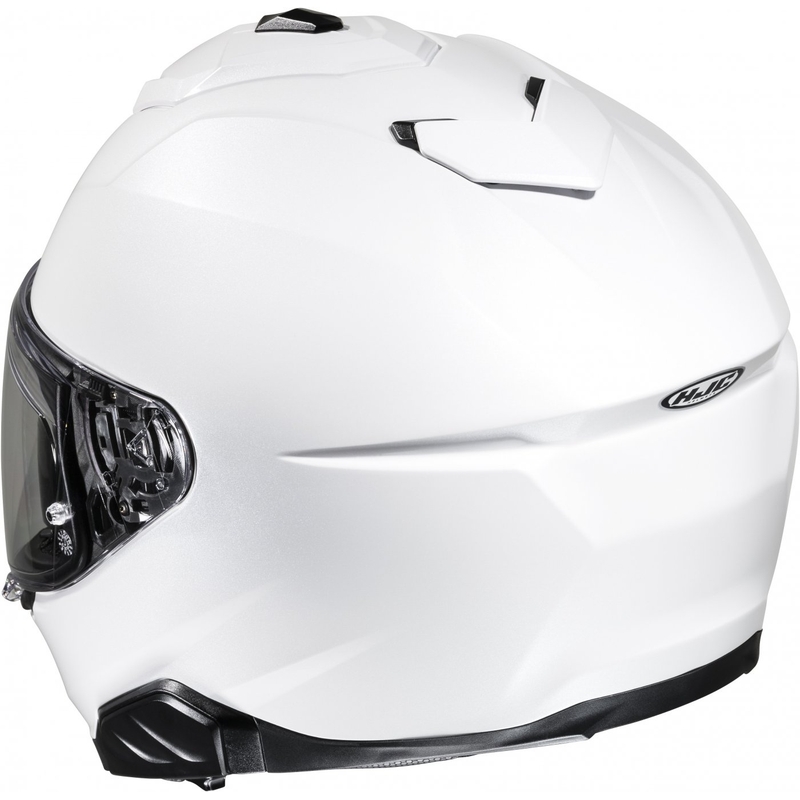 HJC i71 Solid pearl white integral motorcycle helmet