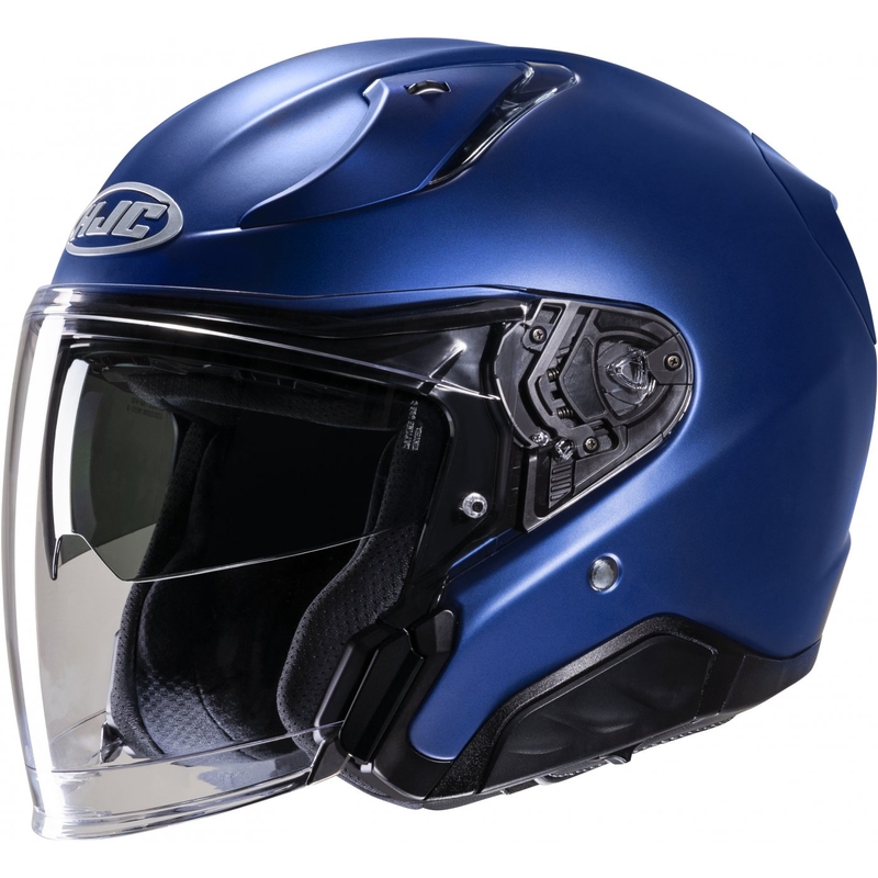 Casque moto ouvert HJC RPHA 31 Solid semi flat metallic blue