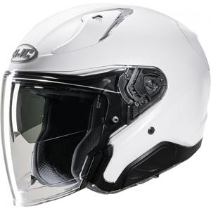 Casque moto ouvert HJC RPHA 31 Solid pearl white