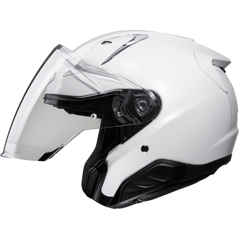 Casque moto ouvert HJC RPHA 31 Solid pearl white